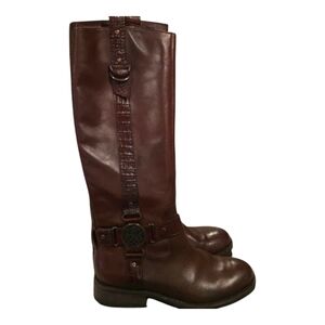 VINCE CAMUTO Brown Leather Riding Boots